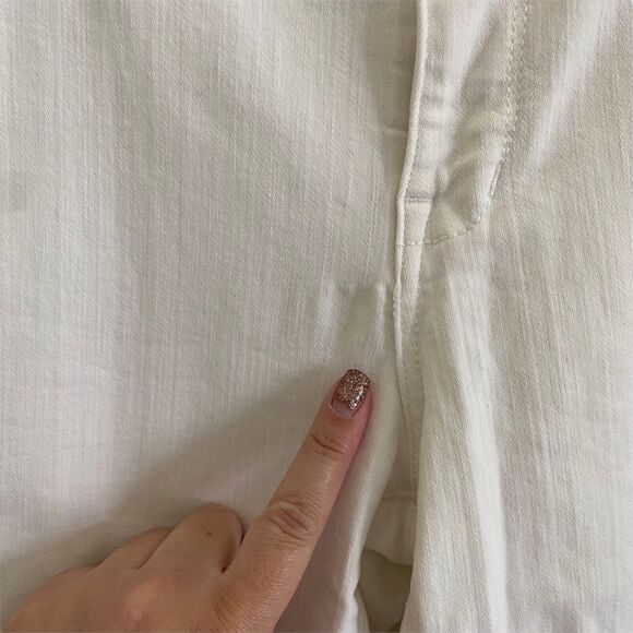 Madewell 31 Skinny Skinny Jeans White Denim Stretch 8" Basic Casual - Picture 4 of 10